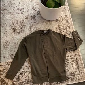 ASOS Olive Split Sweatshirt